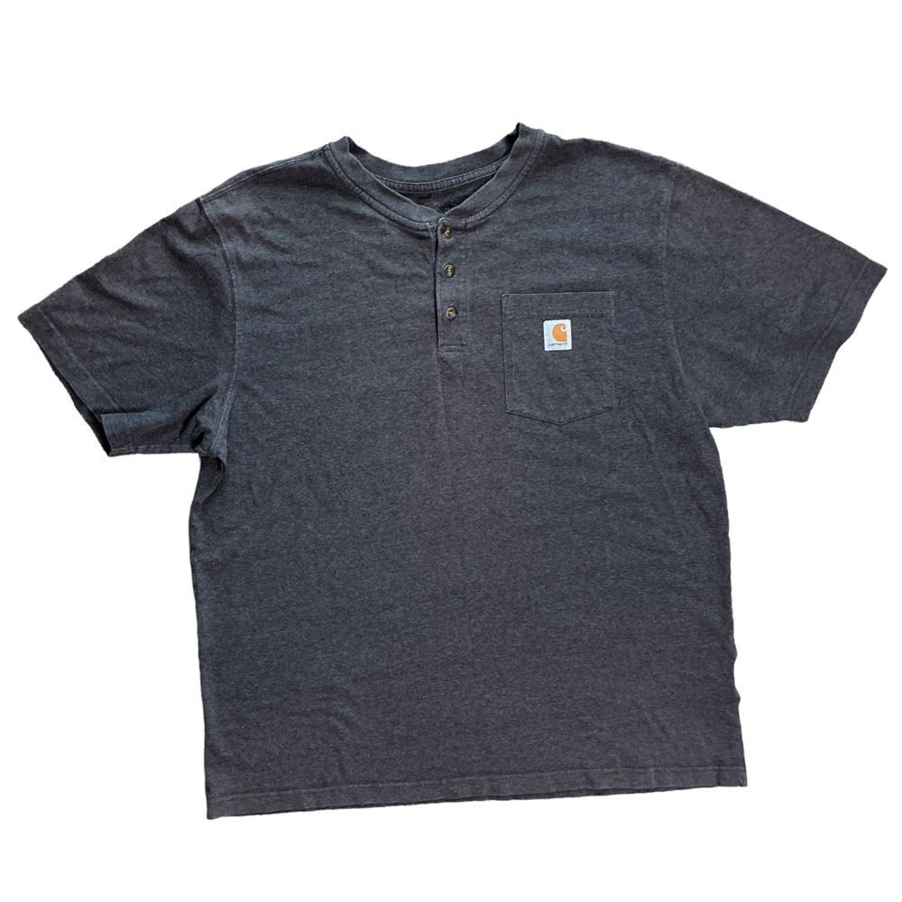 Carhartt Pocket Tee Dark Gray Short Sleeve Workwear L (Estimated)